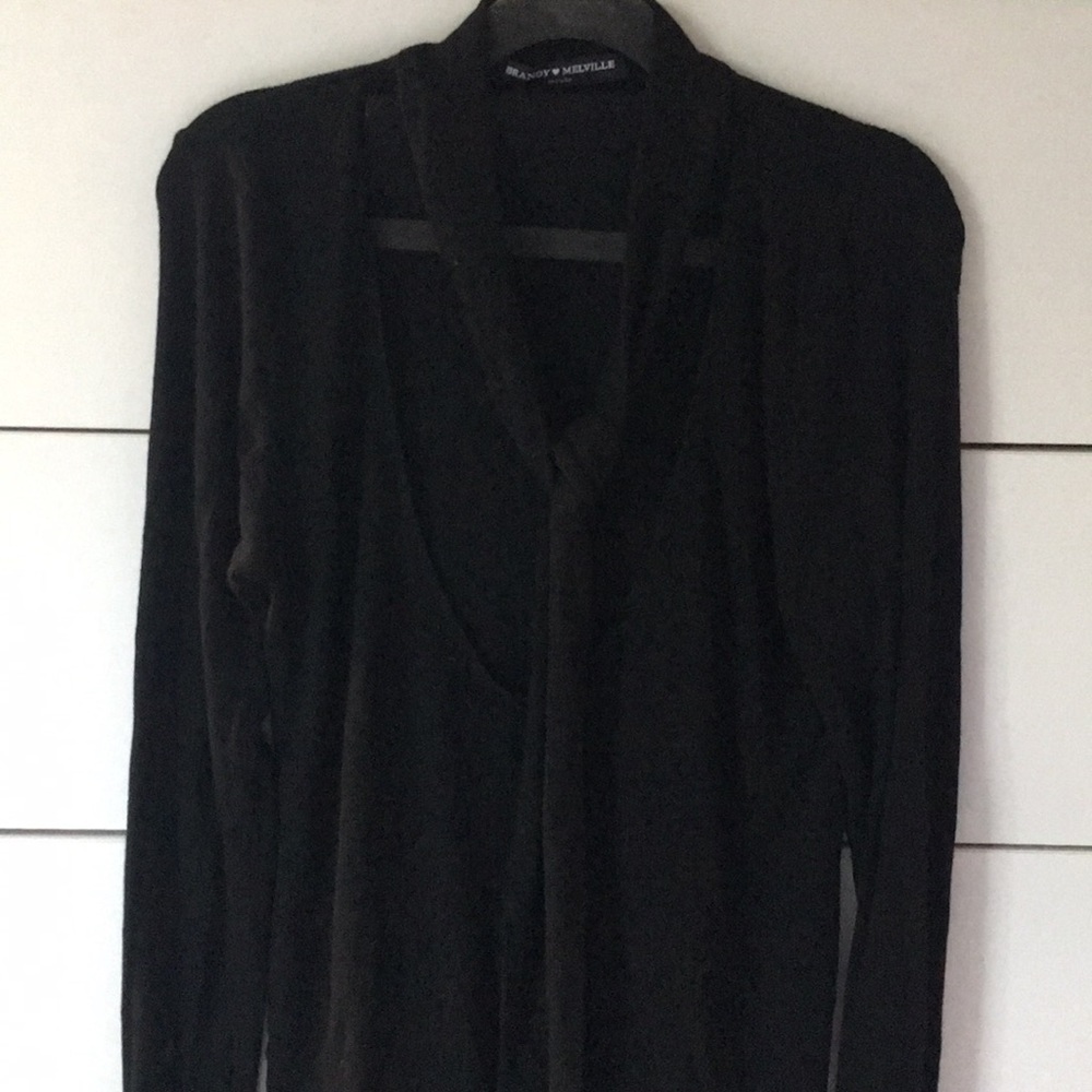 Brandy Melville front tie scoop neck